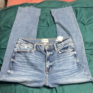 NWT FRAME LE HIGH STRAIGHT JEANS WESTWAY GRIND 31